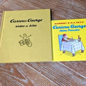 2 VTG CURIOUS GEORGE BOOKS